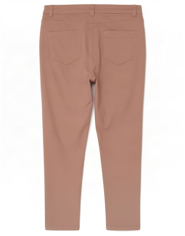 M&Co Γυναικεία Petite Crop Skinny Jeans UK 14 Large W32 L26 Pink Cotton