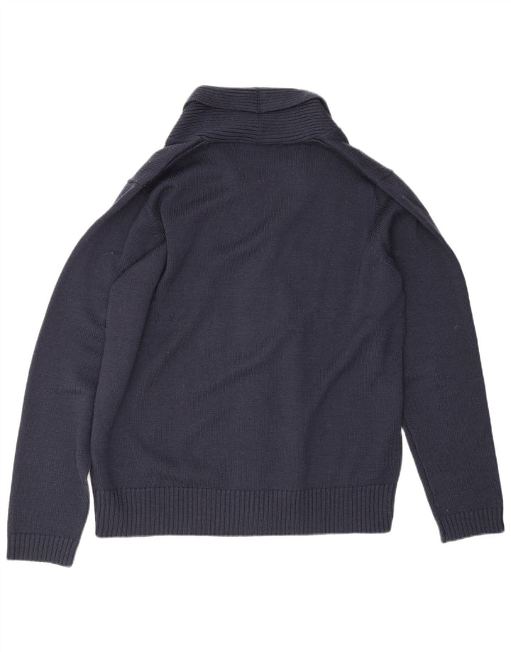 Ανδρικό πουλόβερ LIU JO Ζακέτα XL Μαλλί Navy Blue