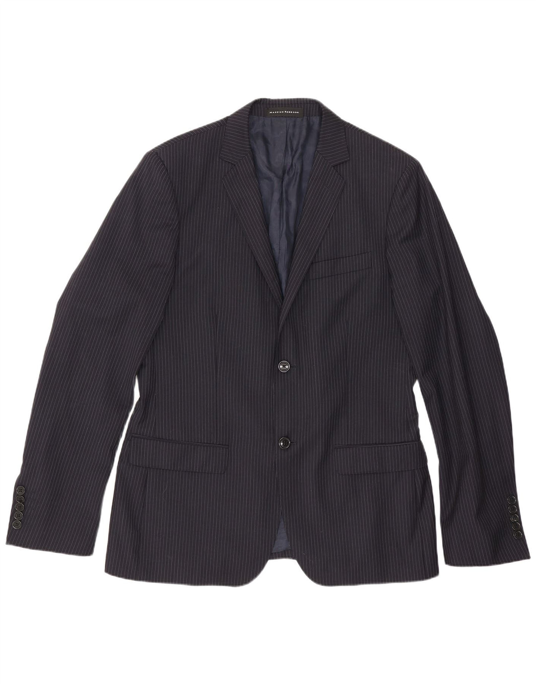 Massimo Rebecchi Ανδρικό μπλέιζερ με 2 κουμπιά μπουφάν UK 38 Medium Navy Blue ριγέ