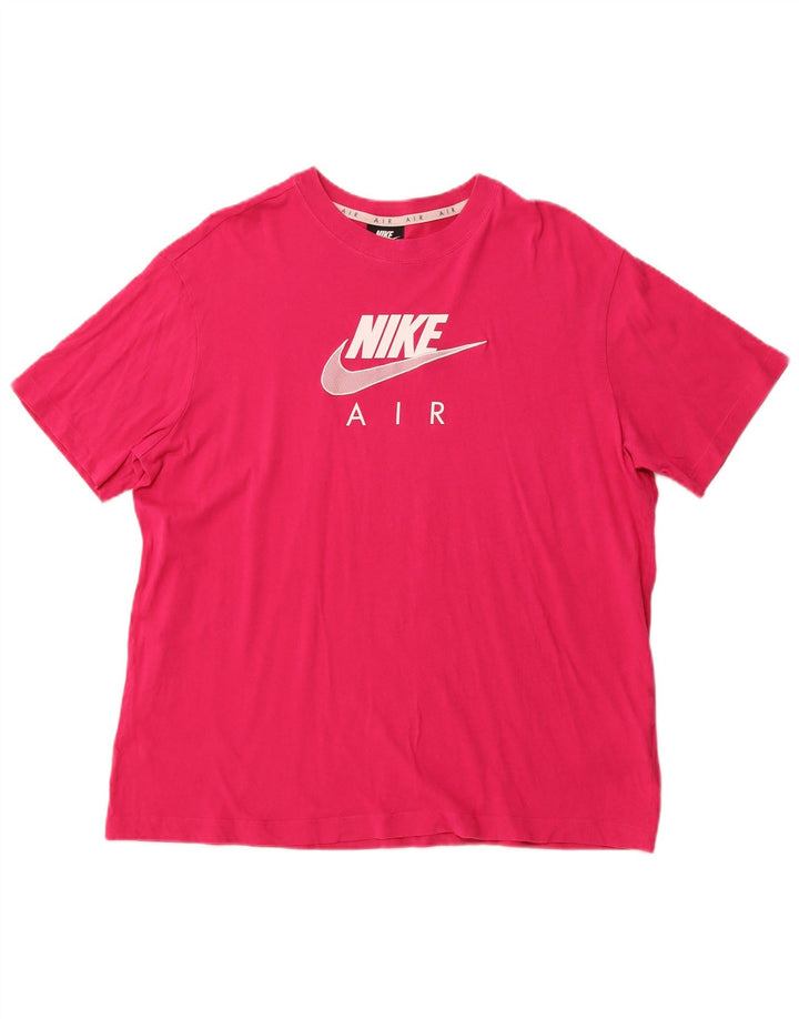 Ανδρικό μπλουζάκι NIKE Air Graphic Τοπ μεσαίο ροζ βαμβακερό