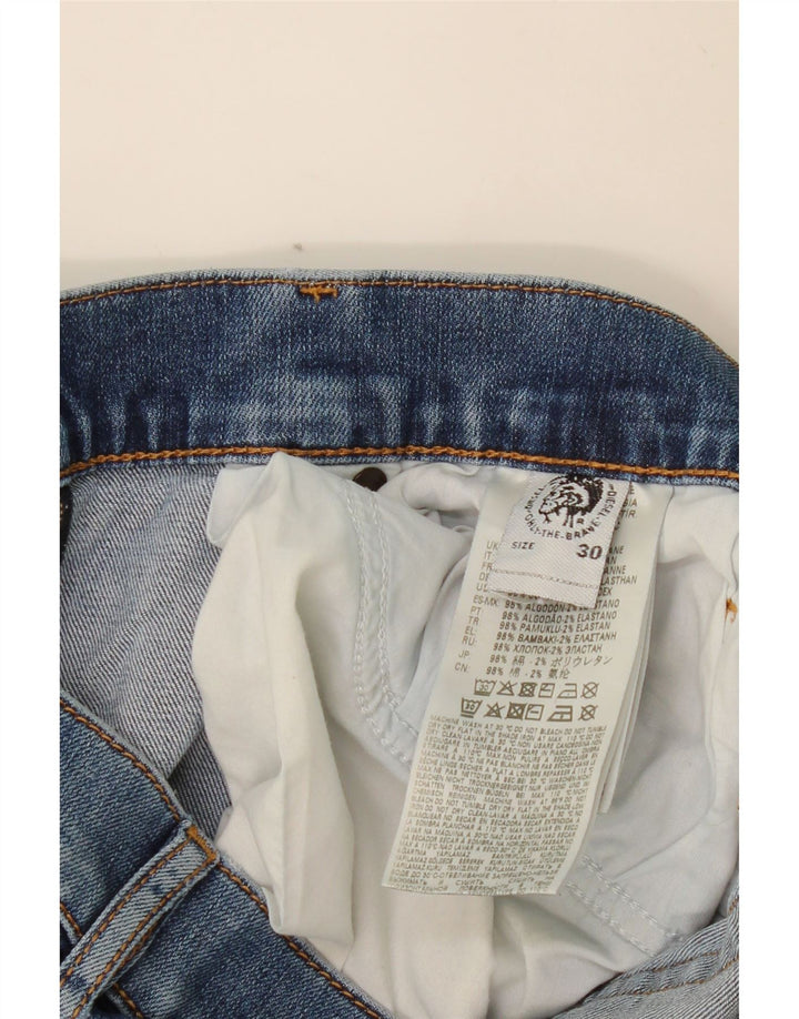 Γυναικείο ίσιο τζιν DIESEL W30 L27 Μπλε βαμβακερό