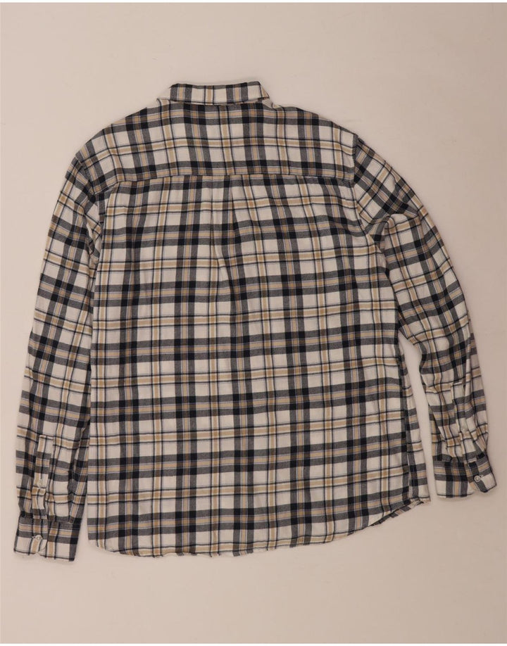 Ανδρικό φανελένιο πουκάμισο με κανονική εφαρμογή WRANGLER XL Λευκό βαμβακερό