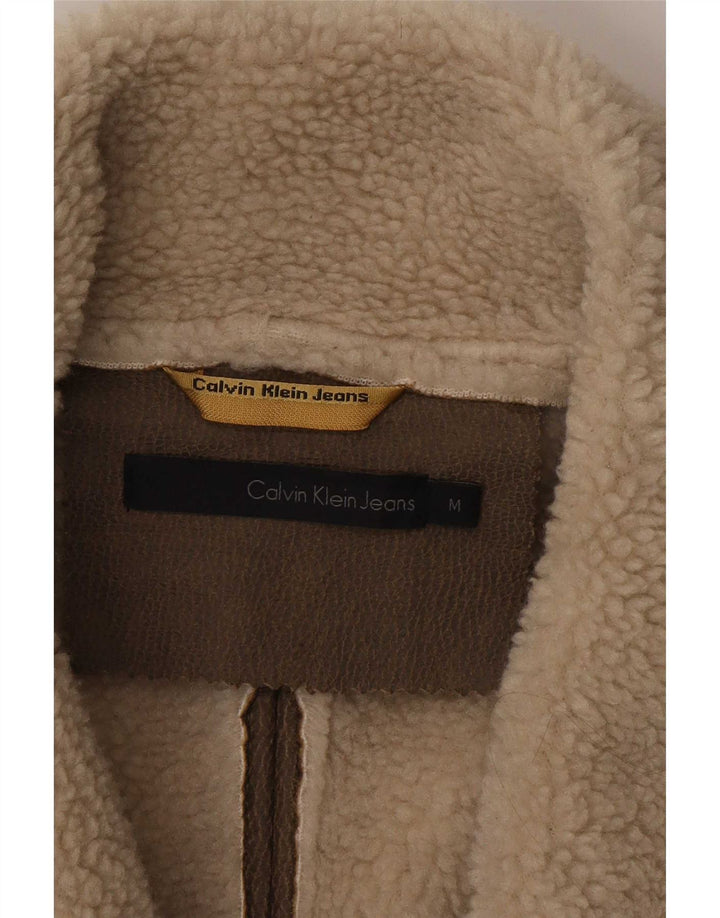 Calvin Klein Jeans Γυναικείο Σέρπα Μπουφάν UK 14 Μεσαίο καφέ πολυεστέρας