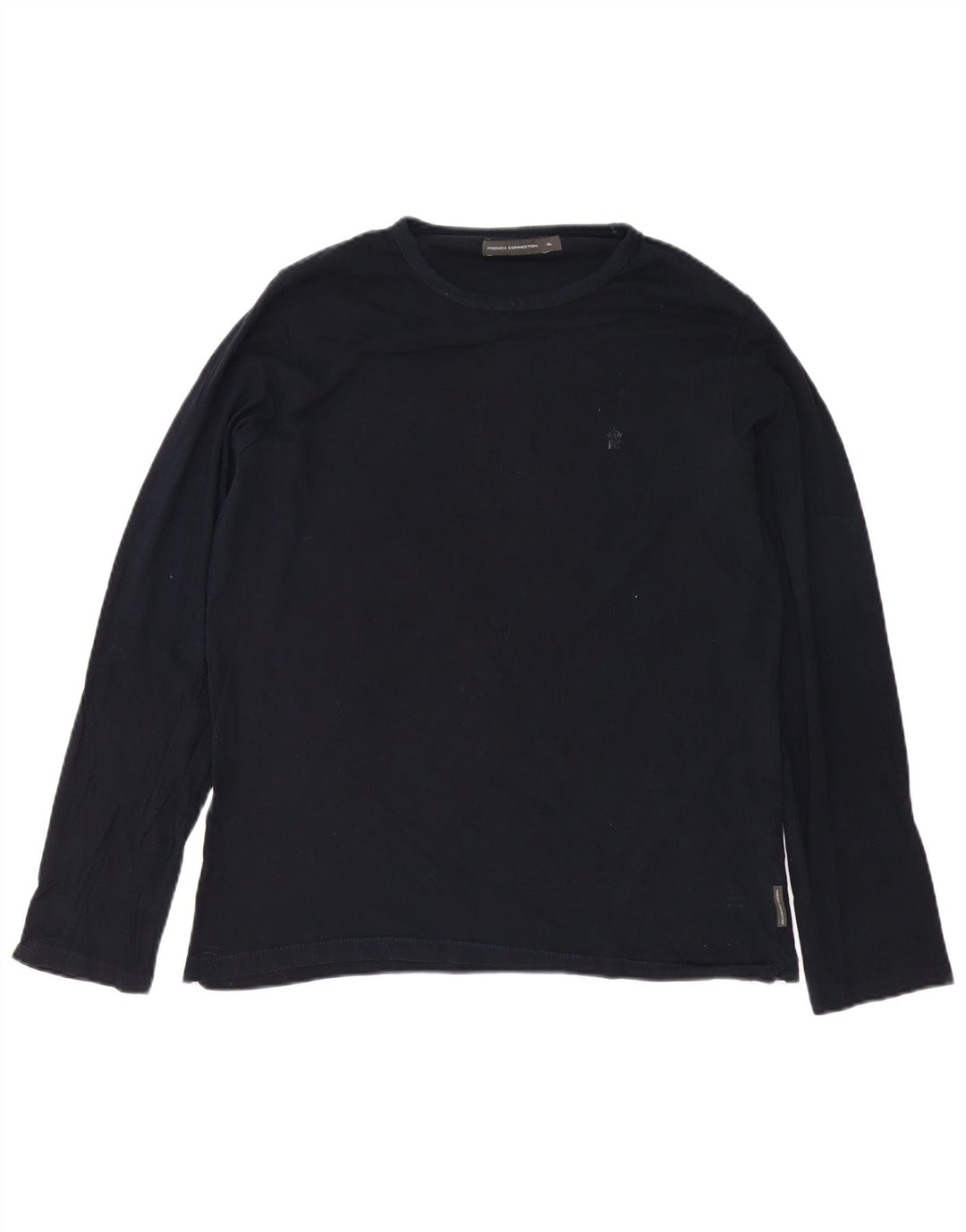 Γαλλικό Connection Ανδρικό τοπ μακρυμάνικο XL Navy Blue Cotton