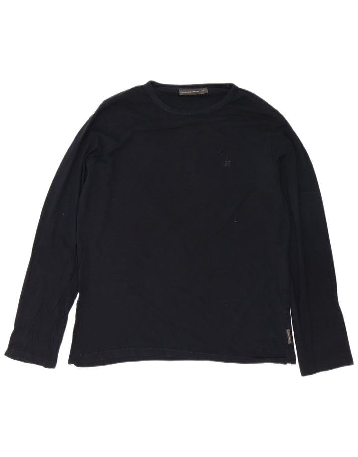 Γαλλικό Connection Ανδρικό τοπ μακρυμάνικο XL Navy Blue Cotton