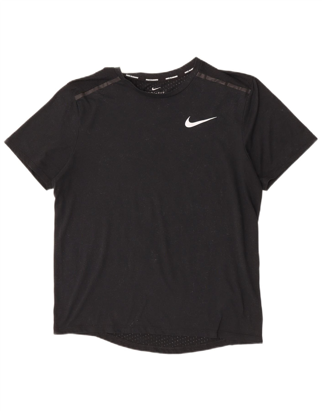 Ανδρικό T-Shirt Nike Dri Fit Top από μεσαίο μαύρο πολυεστέρα