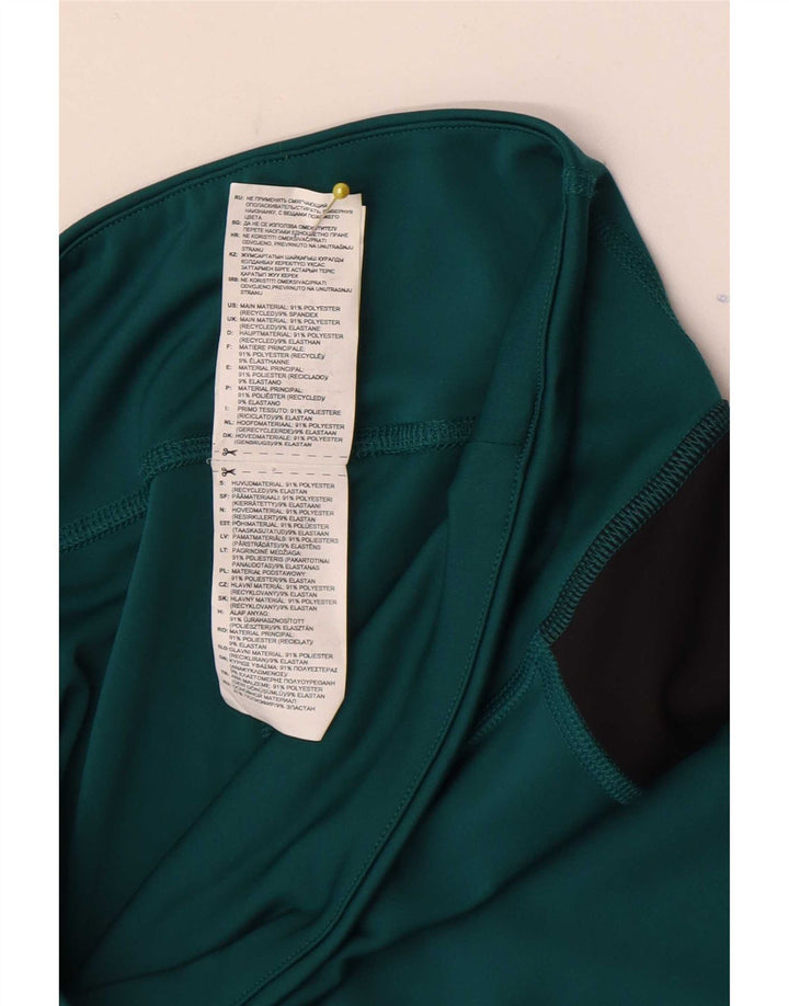 Γυναικεία γραφικά κολάν Reebok UK 8/10 Small Green Colourblock Polyester