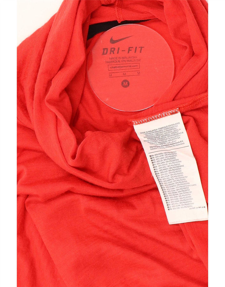Ανδρική μπλούζα Nike Dri Fit Μακρύ μανίκι μεσαίο κόκκινο μαλλί