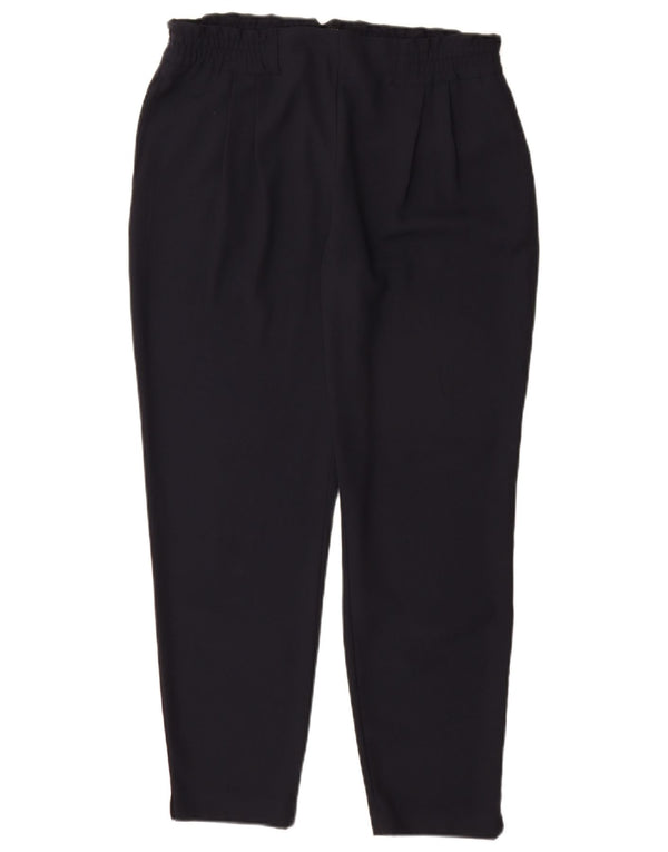 Zara Γυναικείο παντελόνι Chino με κωνικό καρφωτό Medium W30 L28 Navy Blue
