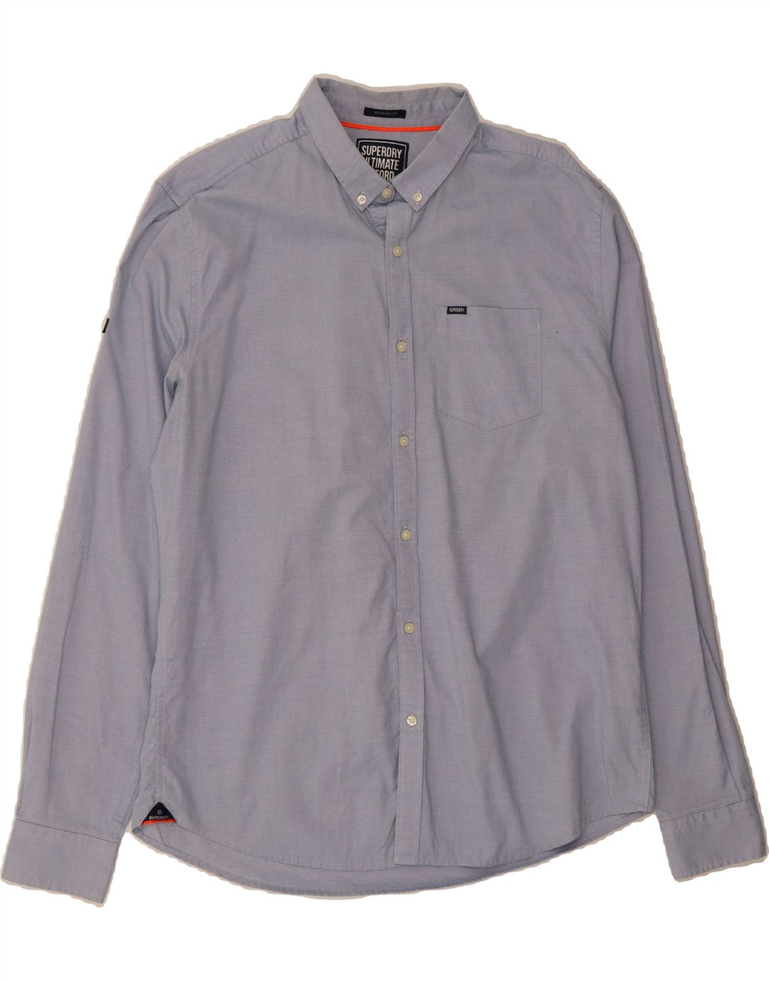 SUPERDRY Mens Regular Fit Shirt XL Blue Pinstripe Cotton Vintage Superdry and Second-Hand Superdry from Messina Hembry 