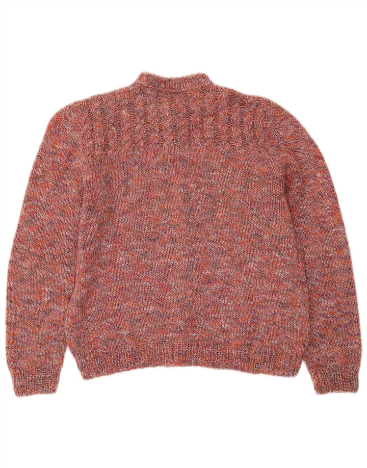 Vintage γυναικεία ζακέτα UK 14 Medium Pink Flecked
