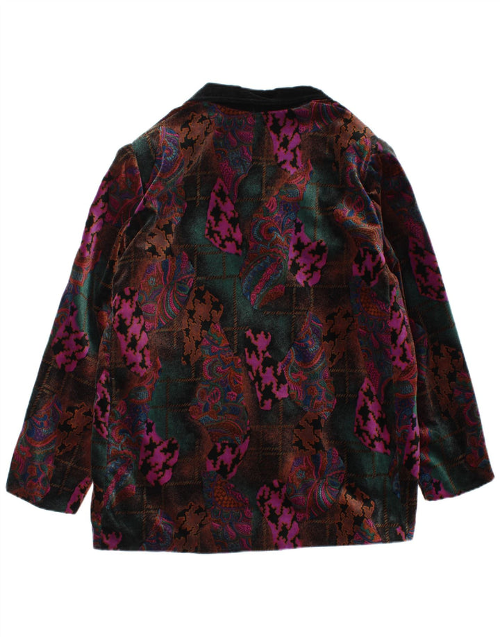 Vintage γυναικείο μπουφάν blazer UK 16 μεγάλο πολύχρωμο Paisley