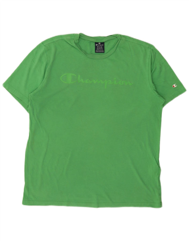 Ανδρικό γραφικό T-Shirt CHAMPION Top Μεσαίο πράσινο βαμβακερό