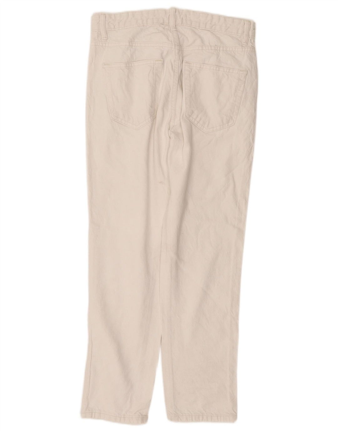 Zara Ανδρικό τζιν ίσιο EU 38 Small W30 L26 Λευκό βαμβακερό