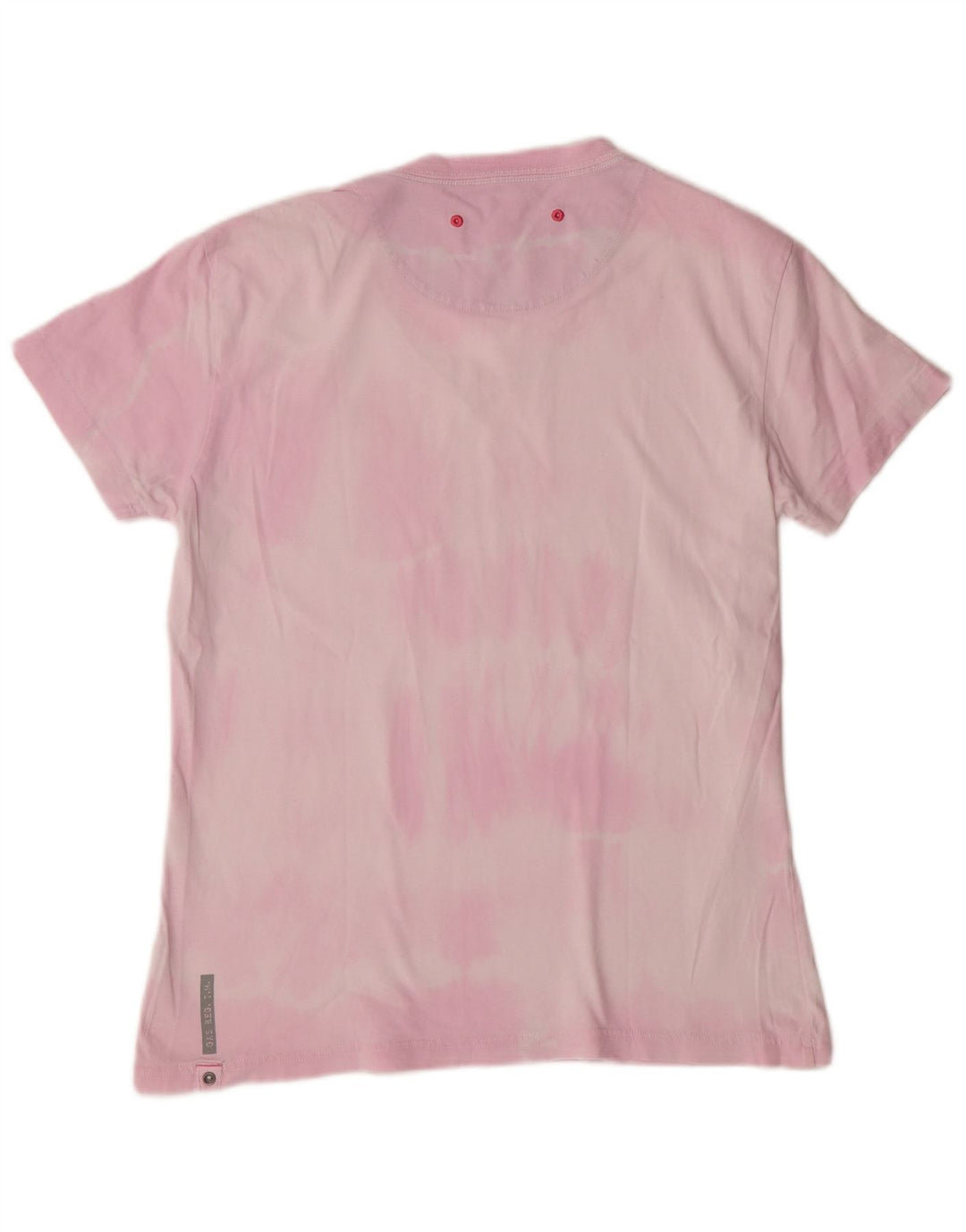 Ανδρικό T-Shirt Gas UK 14 Medium Pink Tie Dye Cotton