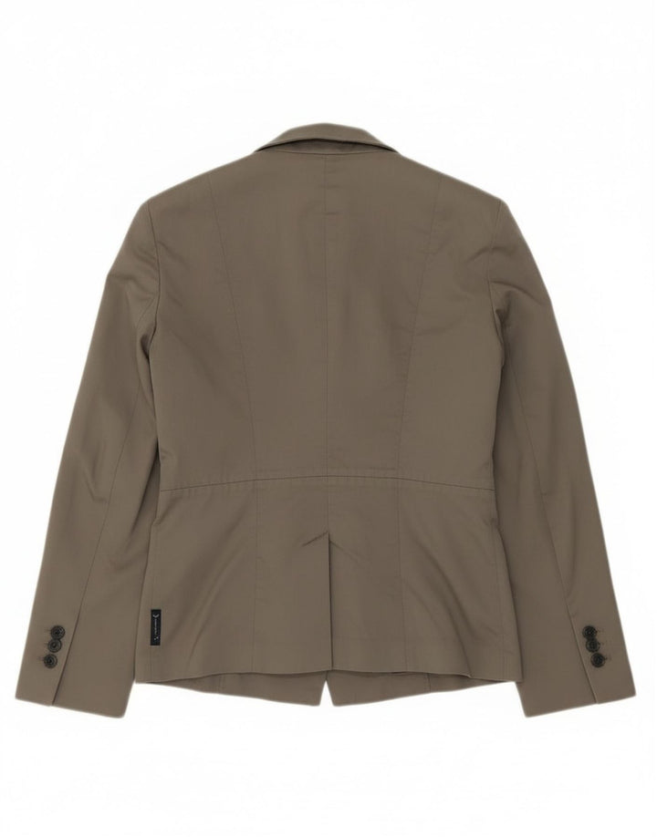 Armani Jeans Γυναικείο Μπουφάν μπλέιζερ με 2 κουμπιά EU 40 Μεσαίο γκρι βαμβακερό