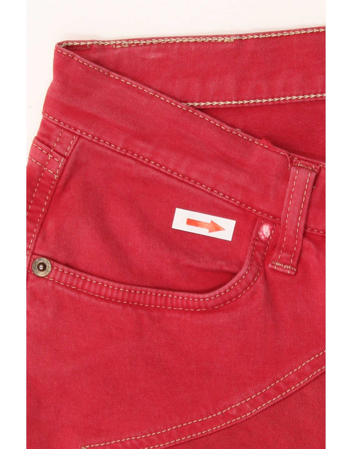 Jeckerson Mens Slim Jeans W30 L27 Burgundy