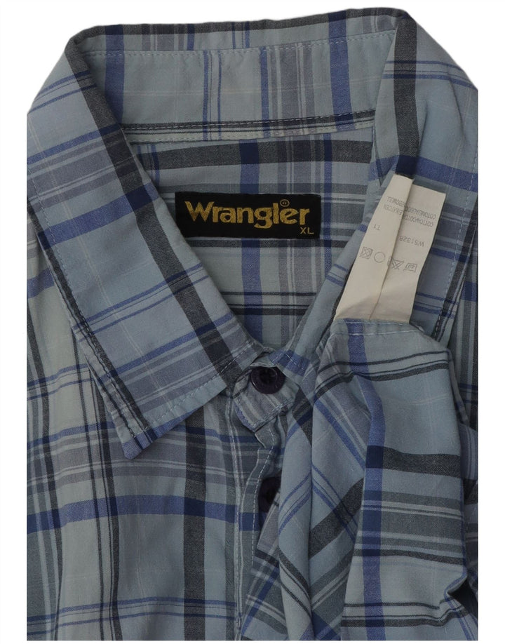Ανδρικό πουκάμισο WRANGLER XL Μπλε βαμβακερό
