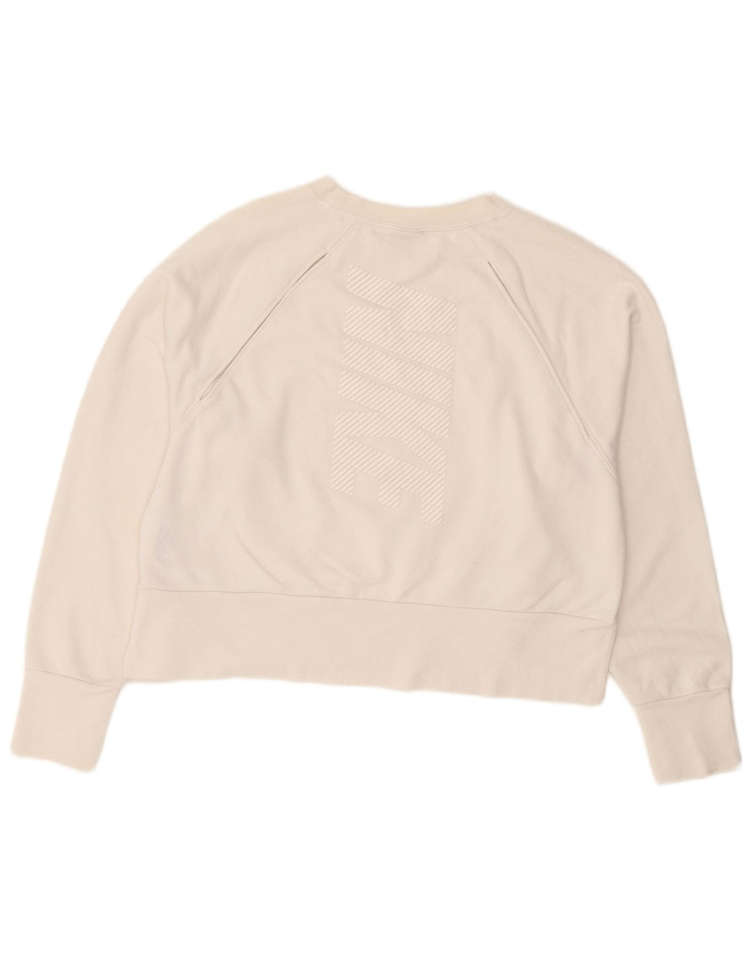 Γυναικεία φούτερ Nike Crop Jumper UK 14 Medium White Polyester