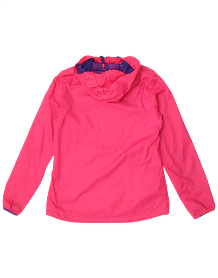 Puma Γυναικείο μπουφάν βροχής με κουκούλα UK 12 Medium Pink