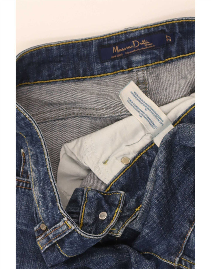 Massimo Dutti Γυναικείο Cropped Jeans W27 L25 Blue Cotton