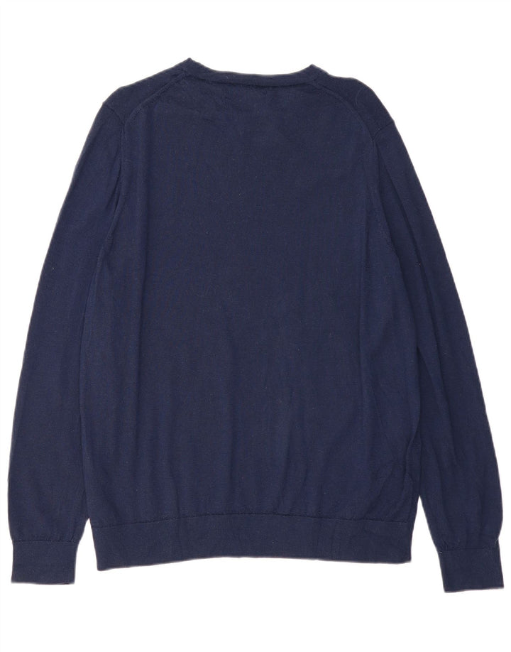 MARKS & SPENCER Γυναικείο πουλόβερ με λαιμό σκάφος UK 18 XL Navy Blue
