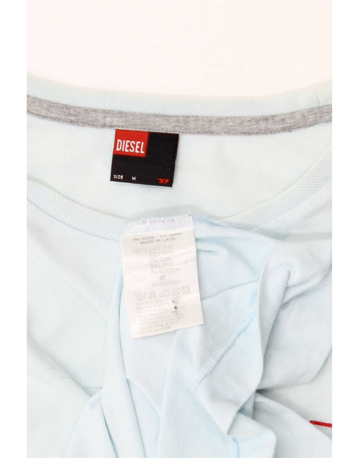 Ανδρικό T-Shirt Diesel Top από μεσαίο μπλε βαμβακερό