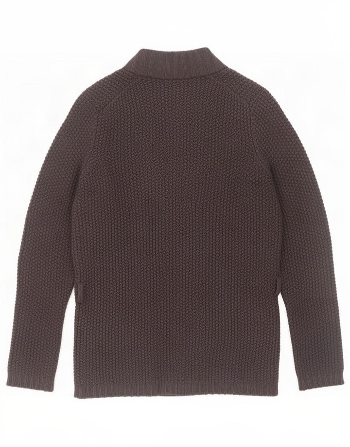 Gap Γυναικείο Longline Oversized ανοιχτό πουλόβερ ζακέτα UK 14 μεσαίο μαύρο μαλλί