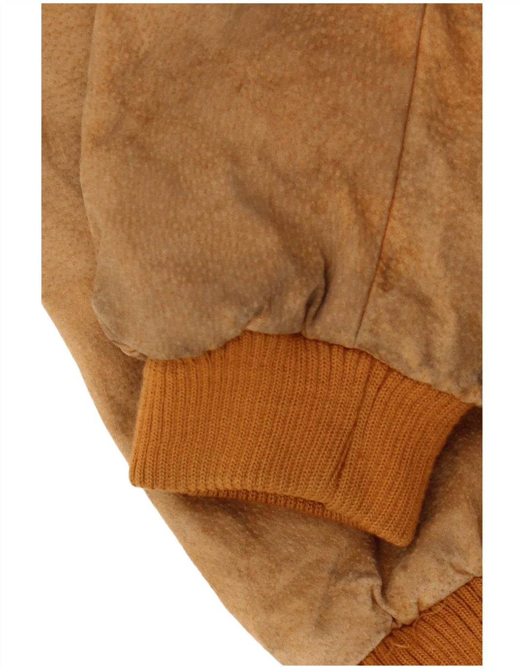 TALLY HO Γυναικείο υπερμεγέθη Crop Suede Bomber Jacket UK 10 Small Brown