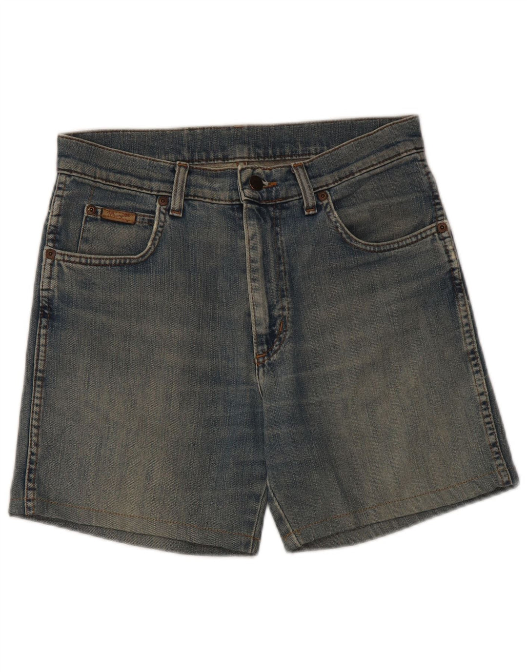 Γυναικείο τζιν σορτς Wrangler W31 μεσαίο μπλε βαμβακερό
