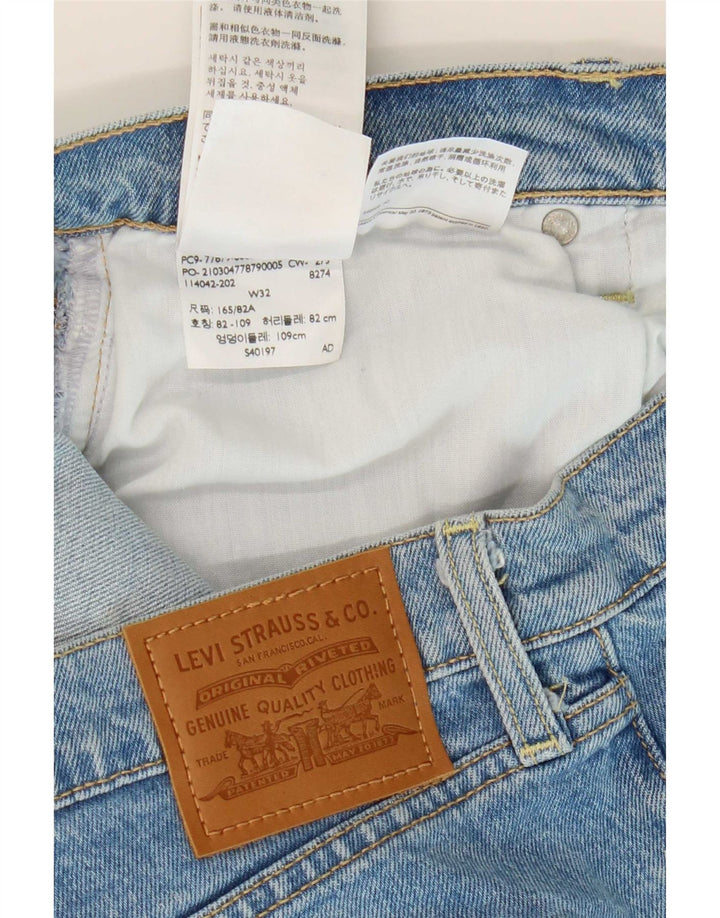 Γυναικείο τζιν σορτς Levi's Ribcage W32 μεγάλο μπλε βαμβακερό