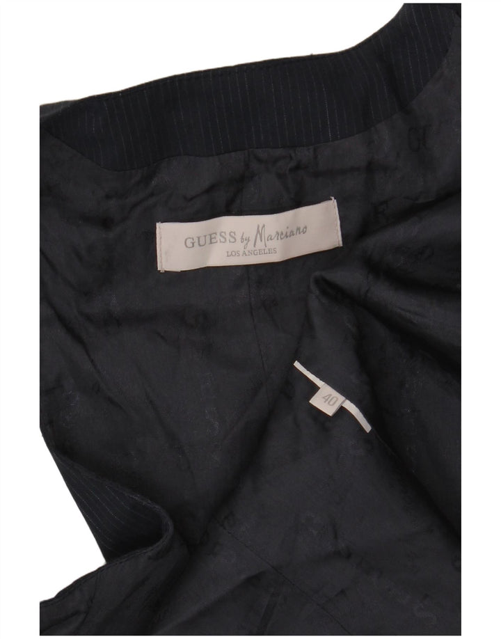 Guess By Marciano Γυναικείο Γιλέκο IT 40 Small Navy Blue Pinstripe