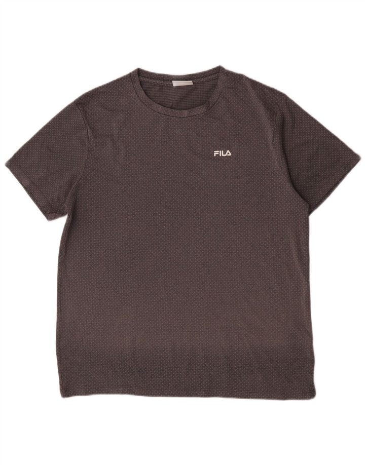 Ανδρικό T-Shirt Fila Top Large Grey Polyester