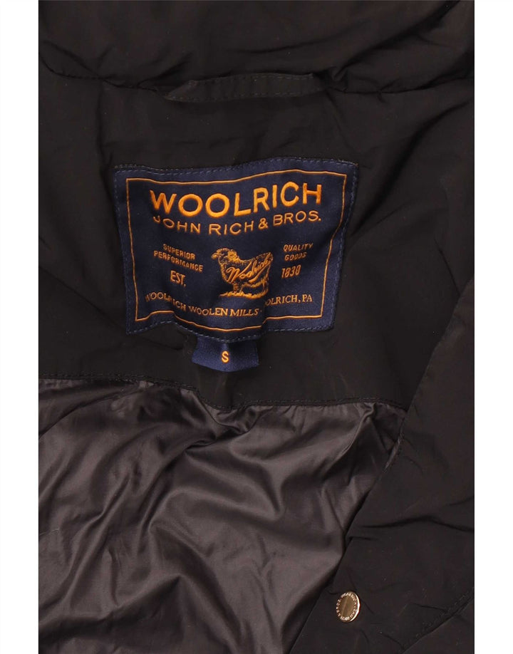 Woolrich Γυναικείο μπουφάν με κουκούλα UK 10 Small Black Polyester