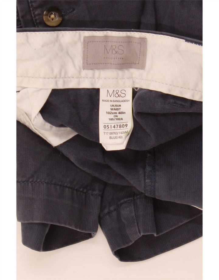 MARKS & SPENCER Ανδρικό σορτς Chino W40 XL Μπλε βαμβακερό