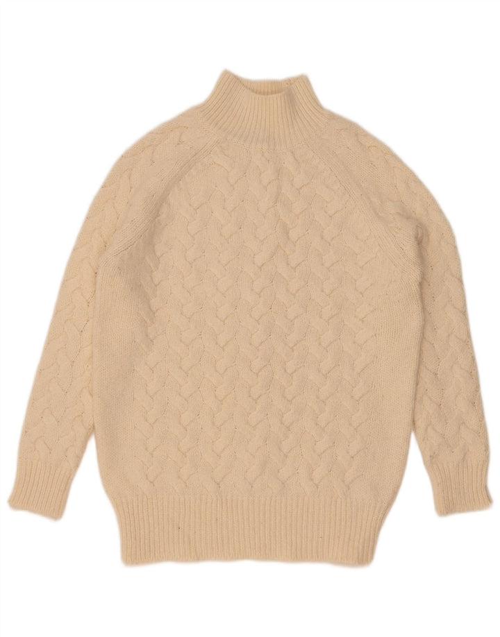 Marks & Spencer Γυναικείο πουλόβερ με λαιμό χελώνα UK 10 Small Beige