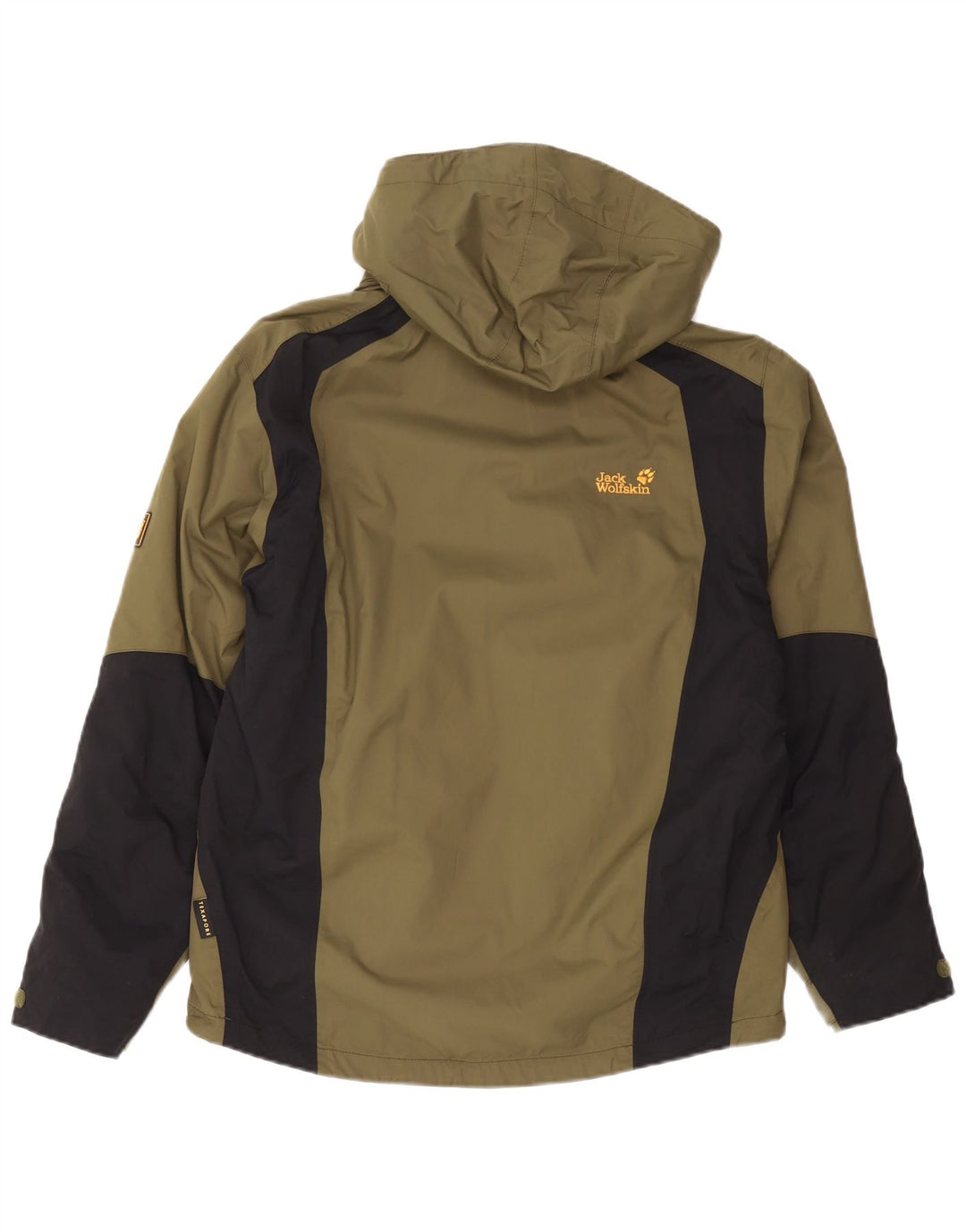 JACK WOLFSKIN Ανδρικό τζάκετ αντιανεμικό UK 36/38 Medium Khaki Colourblock
