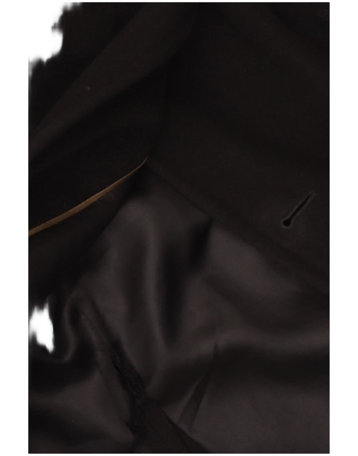 Ανδρικό πανωφόρι Hugo Boss IT 54 2XL Μαύρο παρθένο μαλλί