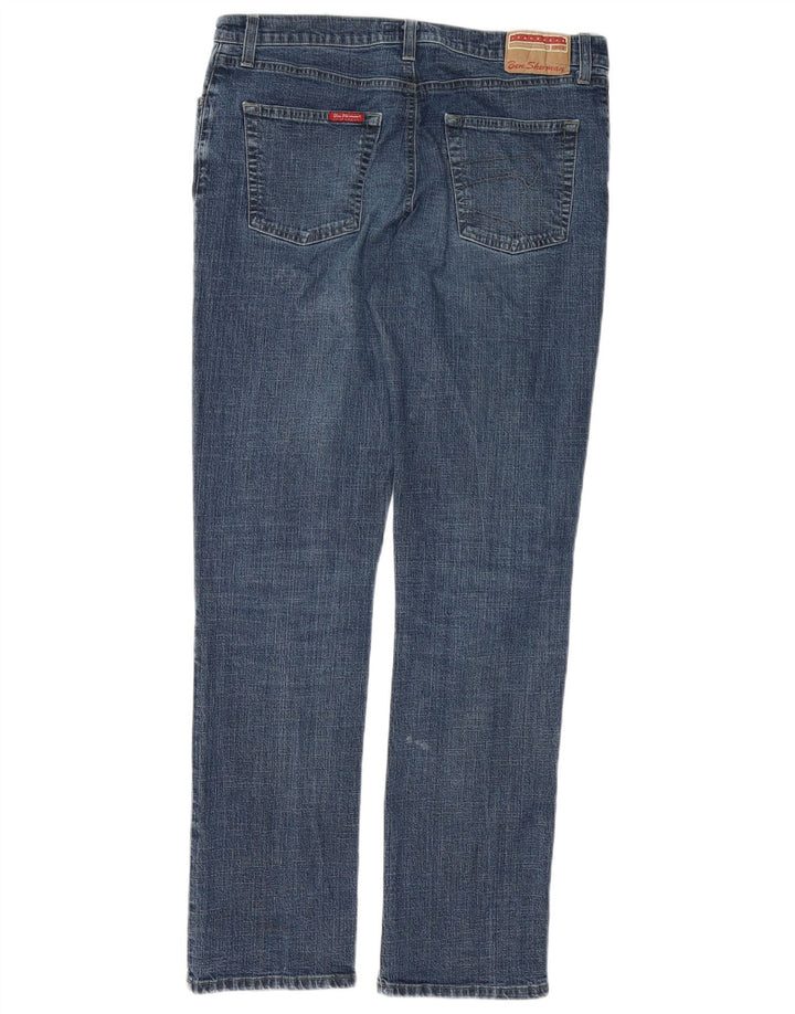 BEN SHERMAN Ανδρικό Slim Jeans W34 L32 Μπλε βαμβακερό