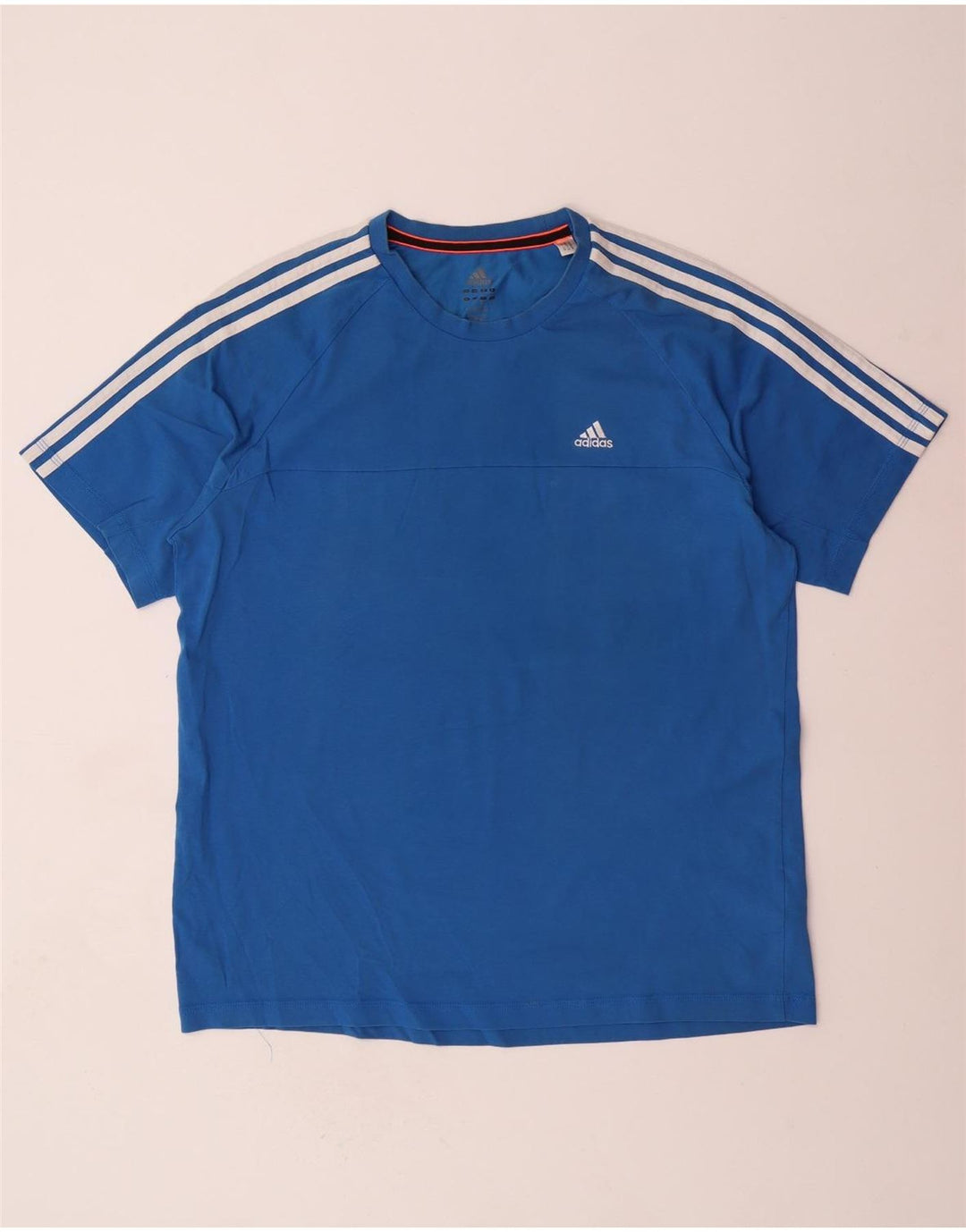 Ανδρικό T-Shirt Climalite ADIDAS Top μεγάλο μπλε βαμβακερό
