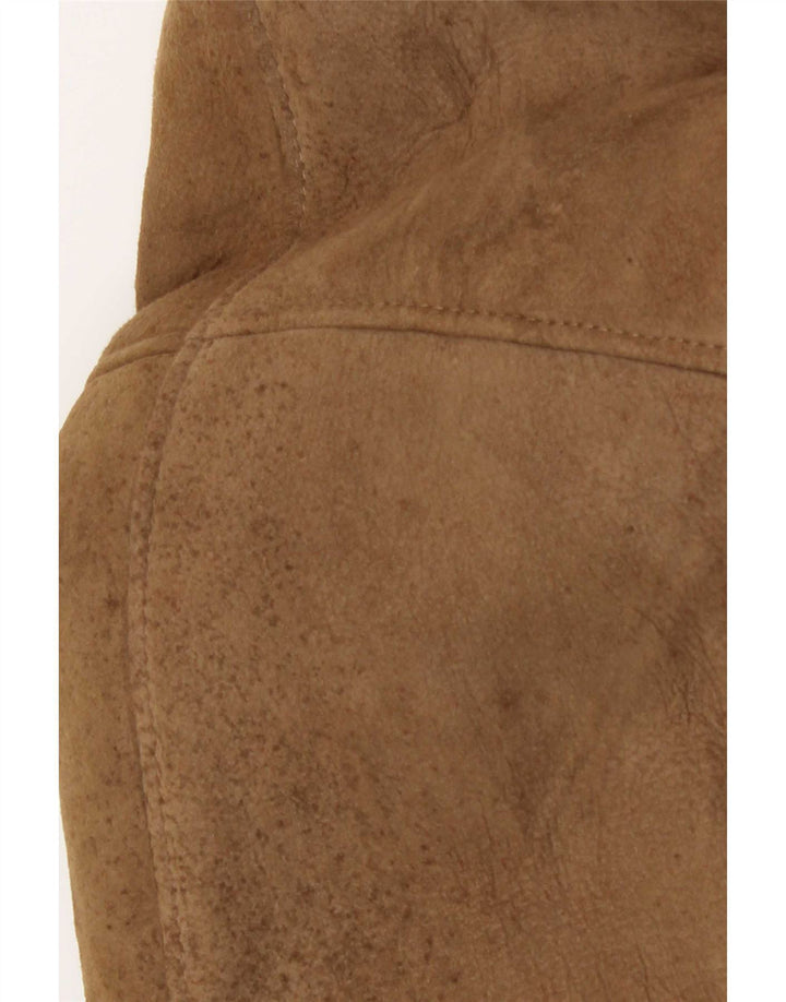 Vintage Ανδρικό Shearling Jacket IT 50 Large Brown