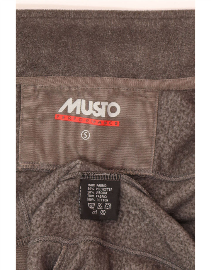 Musto Ανδρικό γραφικό φλις μπουφάν UK 36 Small Grey Colourblock Πολυεστέρας