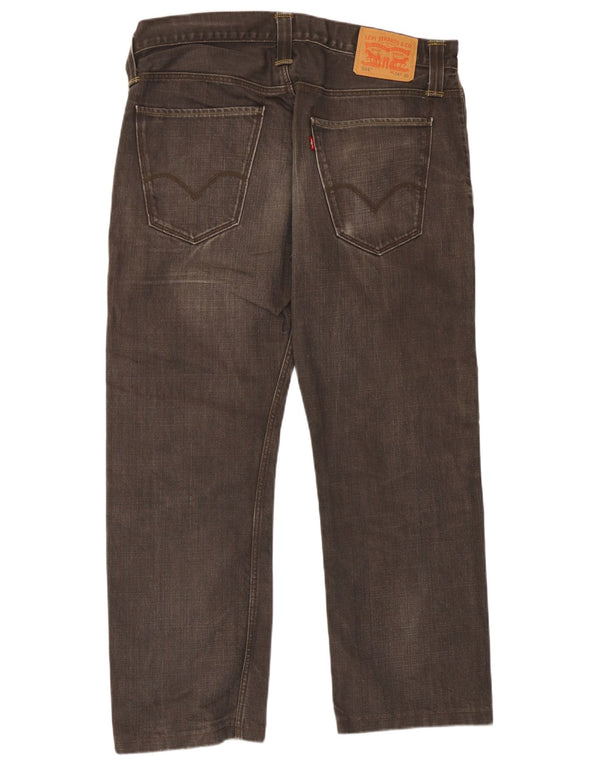 Levi's Mens 504 Cropped Jeans W34 L26 Grey
