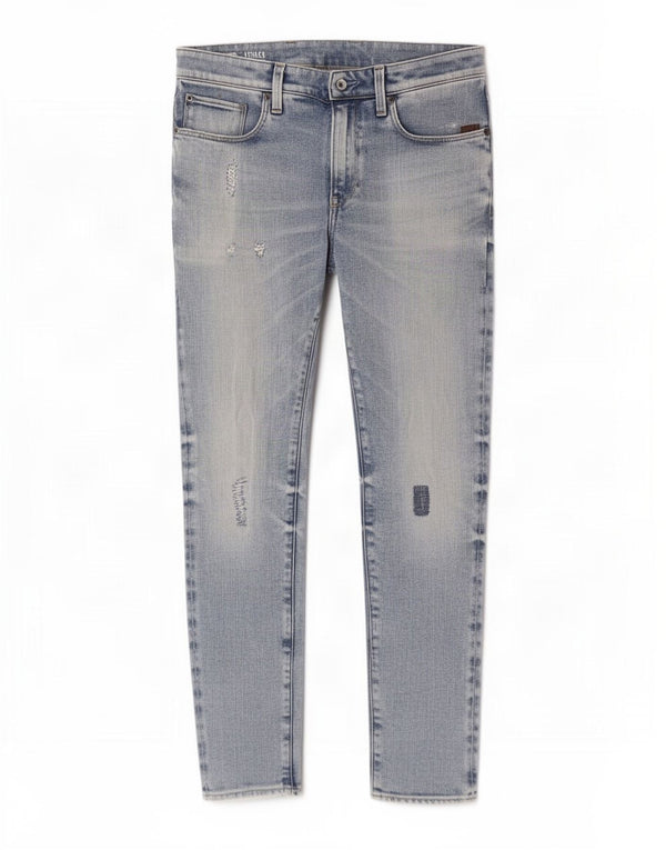 G-Star Mens Attacc Distressed Super Slim Jeans W31 L32 Μπλε βαμβακερό