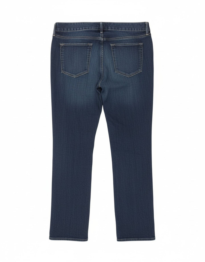EDDIE BAUER Womens Slightly Curvy Straight Jeans US 10 Large W32 L29 Blue