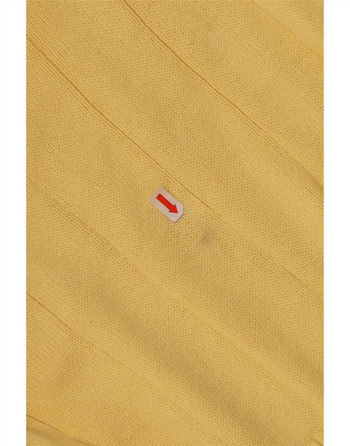 TOMMY HILFIGER Ανδρικό πουλόβερ με V λαιμόκοψη XL κίτρινο βαμβακερό