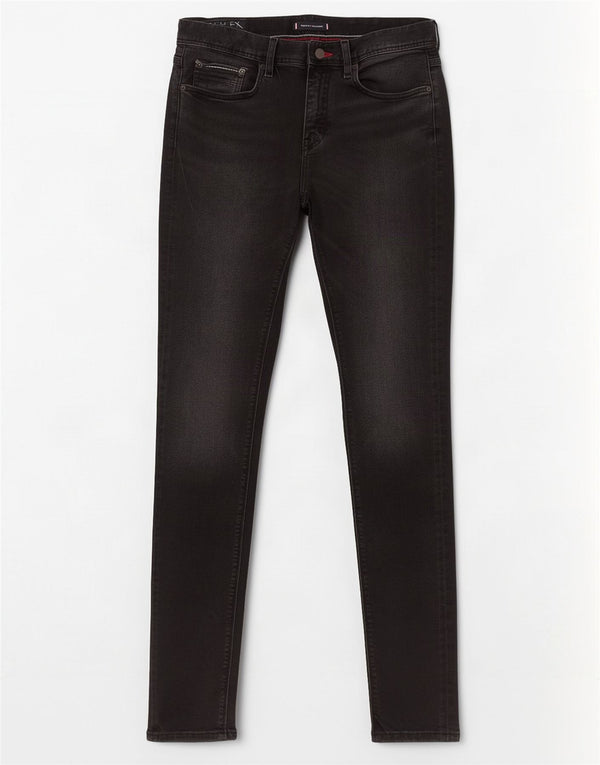 Tommy Hilfiger Mens Bleecker Slim Jeans W33 L32 Μαύρο βαμβακερό