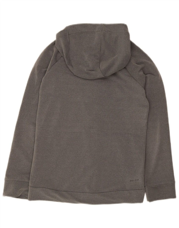 Γυναικείο πουλόβερ Nike Dri Fit Zip Hoodie UK 14 Large Grey Polyester