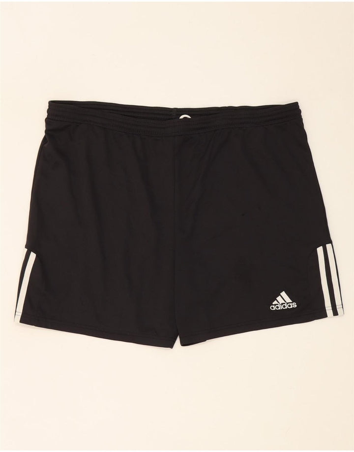Ανδρικό αθλητικό σορτς Adidas μεγάλο μαύρο πολυεστέρα