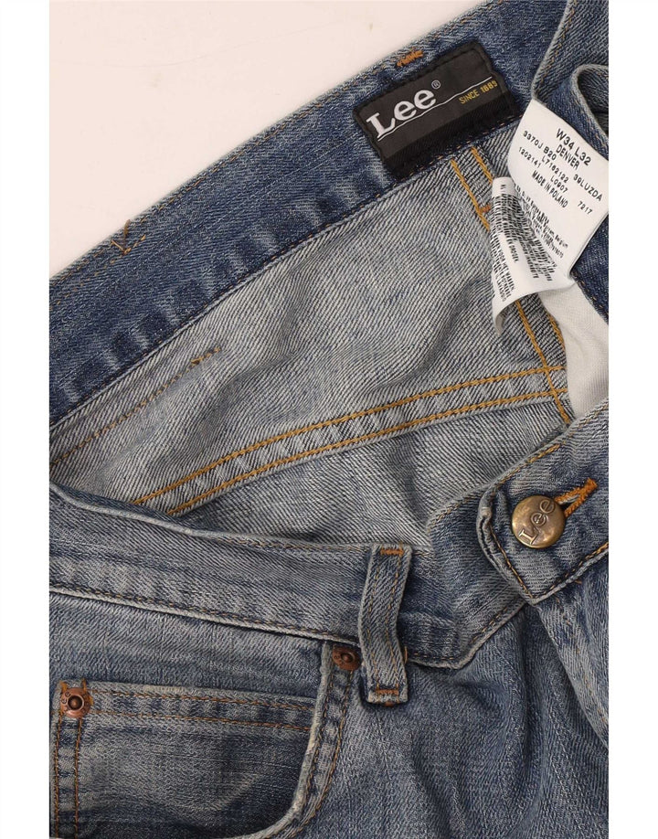 Lee Mens Denver Bootcut Jeans W34 L32 Μπλε βαμβακερό